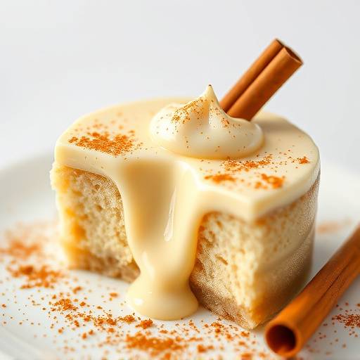 A beautifully baked Melktert with a sprinkle of cinnamon, highlighting its smooth custard filling.