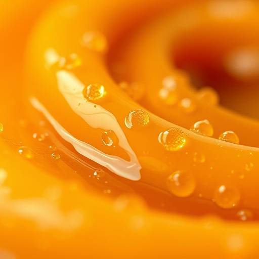 Dondas a batch, golden and syrupy, glistening beautifully, inviting to taste their soft texture. 